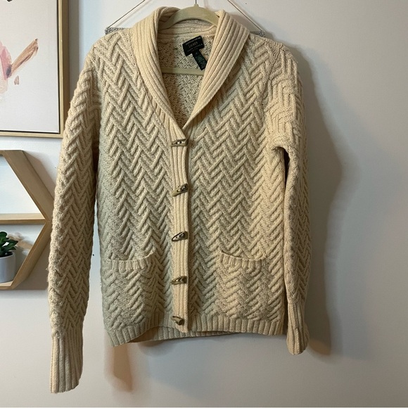 Lauren Ralph Lauren 100% Wool Chunky Knit Sweater Petite - Picture 1 of 7